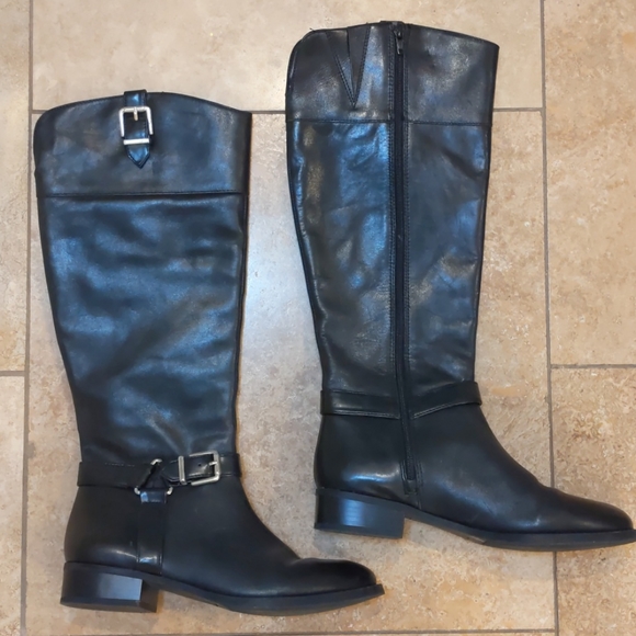 Inc leather tall boots. - Picture 2 of 8